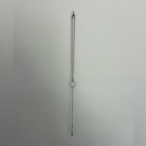 Silver loop necklace